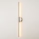 preview thumbnail 48 of 119, 1-Light Black/ Gold/ Nickel Modern Long Linear Strip Wall Sconce Dimmable LED Bathroom Vanity Light