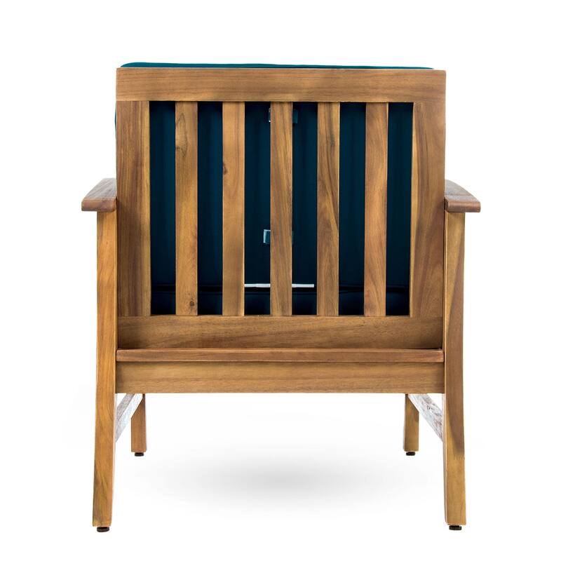 Perla Outdoor Acacia Wood Club Chair (Set of 2) by Christopher Knight Home