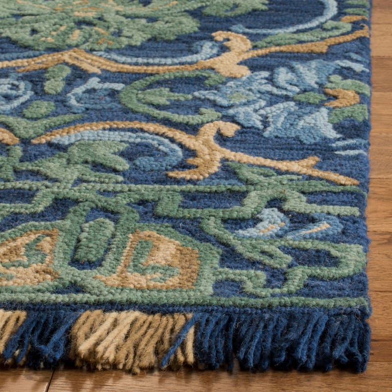 SAFAVIEH Handmade Blossom Parthenia Floral Wool Rug