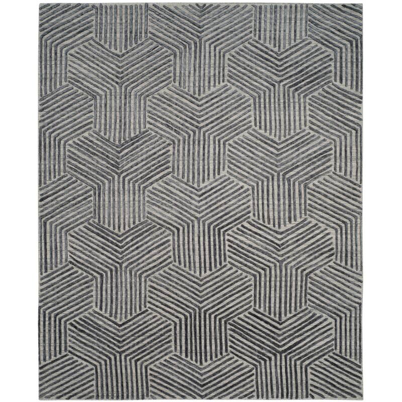 SAFAVIEH Handmade Mirage Stelijana Modern Abstract Viscose Rug