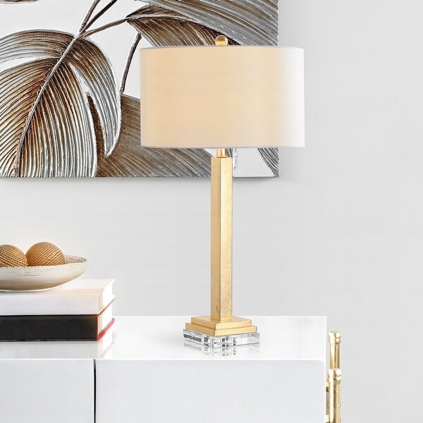 Safavieh Perri Gold 30 inch Crystal Base Table Lamp Set of 2