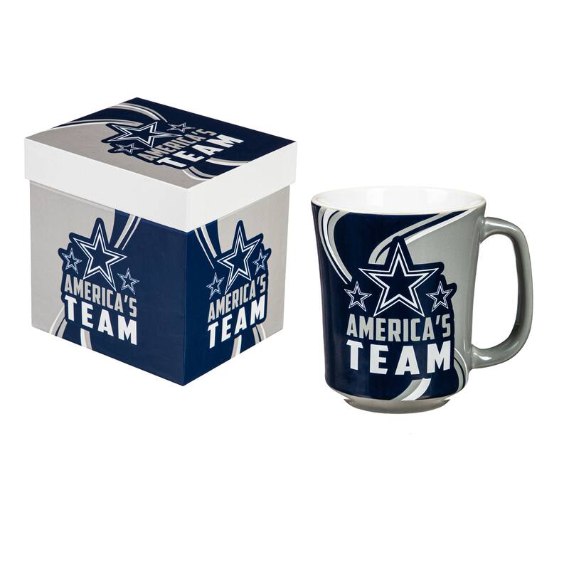 Dallas Cowboys, 14 oz Ceramic Coffee Mug w/ Gift Box