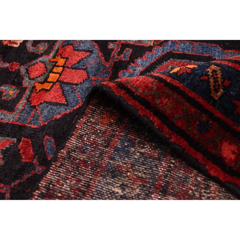 ECARPETGALLERY Hand-knotted Anadol Dark Navy Wool Rug - 3'8 x 10'10