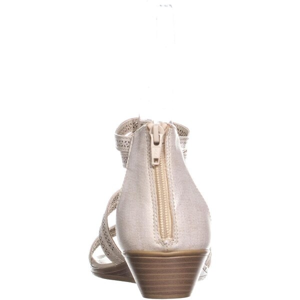 cream gladiator sandals