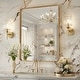 preview thumbnail 113 of 141, Apmir Metal Frame Tempered Glass Bathroom Vanity Mirror for Wall, Cloakroom, Bedroom 36" x 24" - Gold