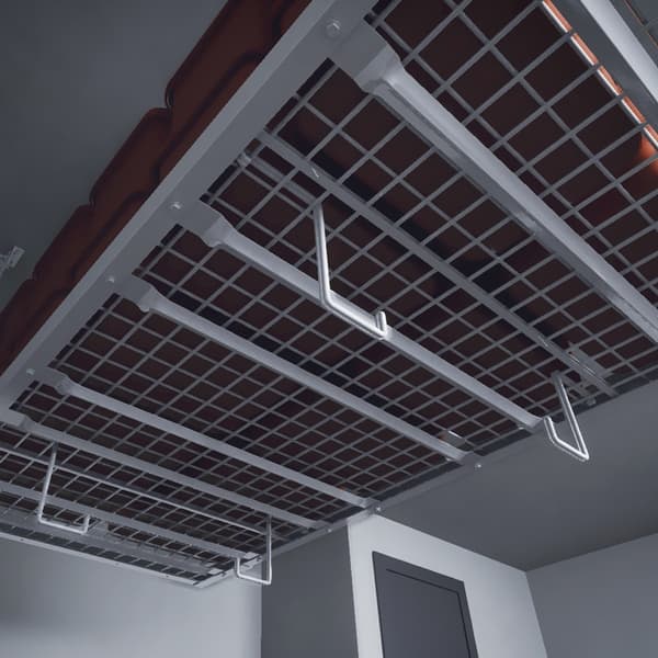 E-Z Storage Overhead Garage Ceiling Steel Storage Rack for Tote