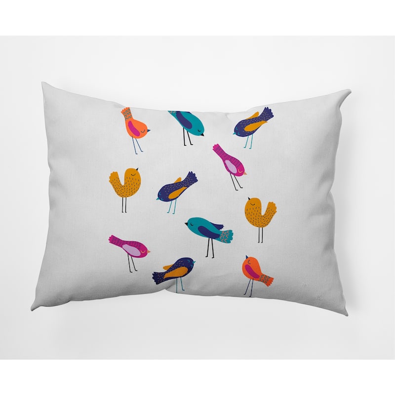 Tweets Decorative Throw Pillow - Teal - 14" x 20"