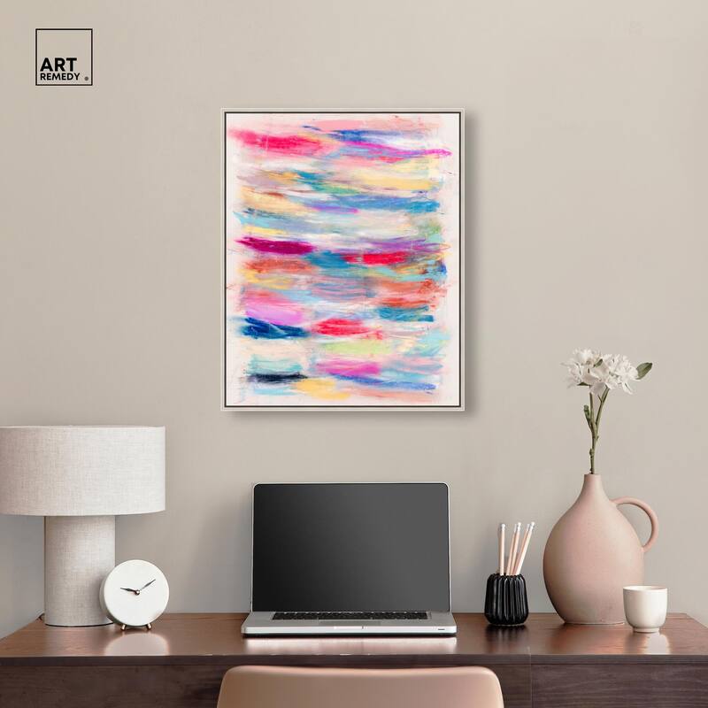 Color Bands Canvas by Art Remedy