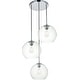 preview thumbnail 1 of 11, Elegant Lighting Baxter 3 Light 20" Wide Multi Light Pendant with