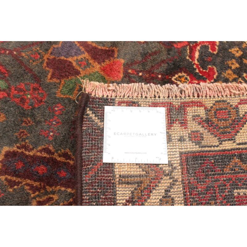 ECARPETGALLERY Hand-knotted Teimani Dark Grey Wool Rug - 2'11 x 4'0