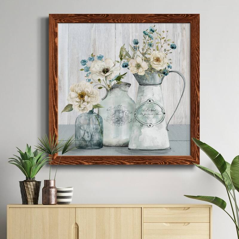 French Garden Flowers I-Premium Framed Canvas - Ready to Hang