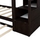 preview thumbnail 36 of 49, Roomfitters Twin-Over-Twin Bunk Bed with Twin Trundle, Sturdy Wooden Frame, 3 Storage Stairs, Safety Guardrails