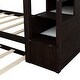 preview thumbnail 49 of 49, Twin over Twin Wooden Bunk Bed with Twin Trundle & 3 Storage Stairs - Space-Saving Design