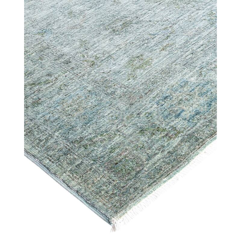 Vibrance One-of-a-Kind Hand-Knotted Area Rug - Gray, 4' 2" x 6' 1" - 4' 2" x 6' 1"