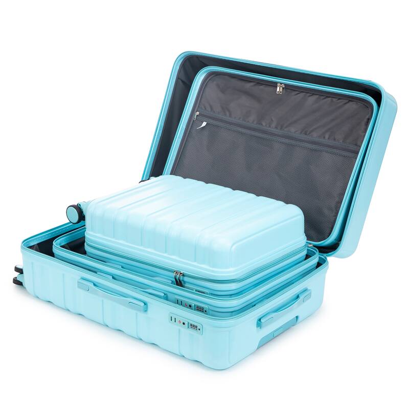 Luggage Sets 3 Piece Suitcases with Wheels, Suitcase Set ABS Hard Case Luggage with TSA Combination Lock, for Men and Women