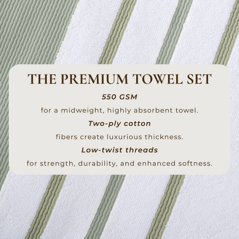 Linery & Co. Luxury Cotton Decorative Towel Set.