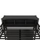 preview thumbnail 35 of 50, All-in-One Metal Loft Bed with L-Shaped Desk & Wardrobe, Bedrooms Bed Frame with Storage Cubes, Shelves, Full-Length Guardrails