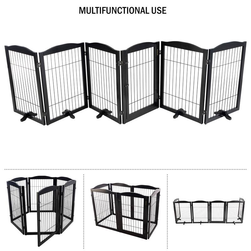 PETMAKER 6-Panel Foldable Pet Gate - N/A