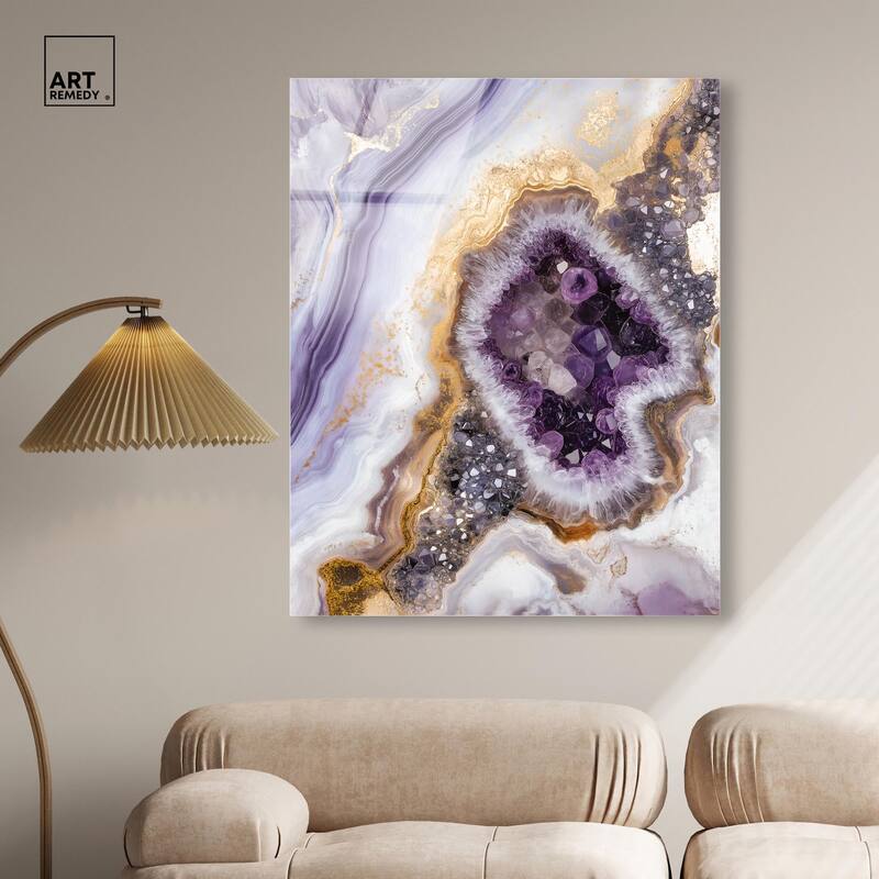Amethystine Dream II Acrylic by Art Remedy, Ready to Hang