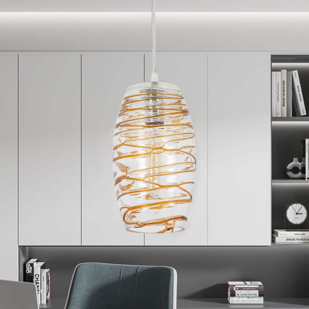 Maxax 1 - Light Clear/Chrome/Blue Single Pendant