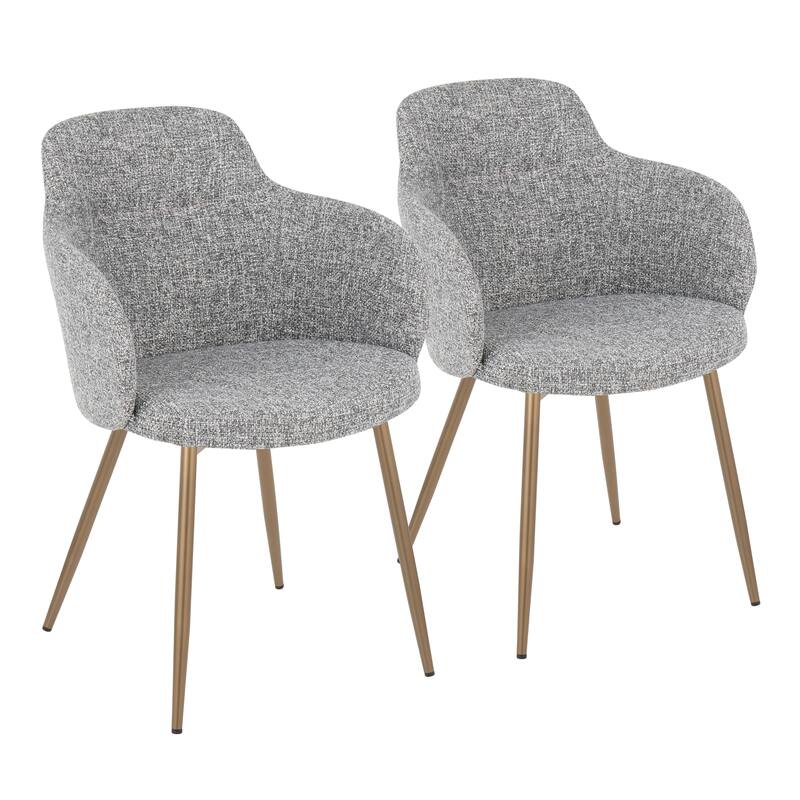 Carson Carrington Iglabo Dining/Accent Chair with Half-Lap Metal Legs (Set of 2)