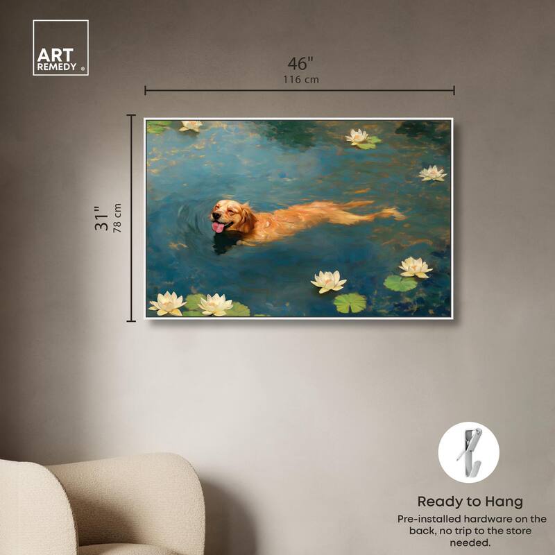 Pond Pup II Canvas by Art Remedy