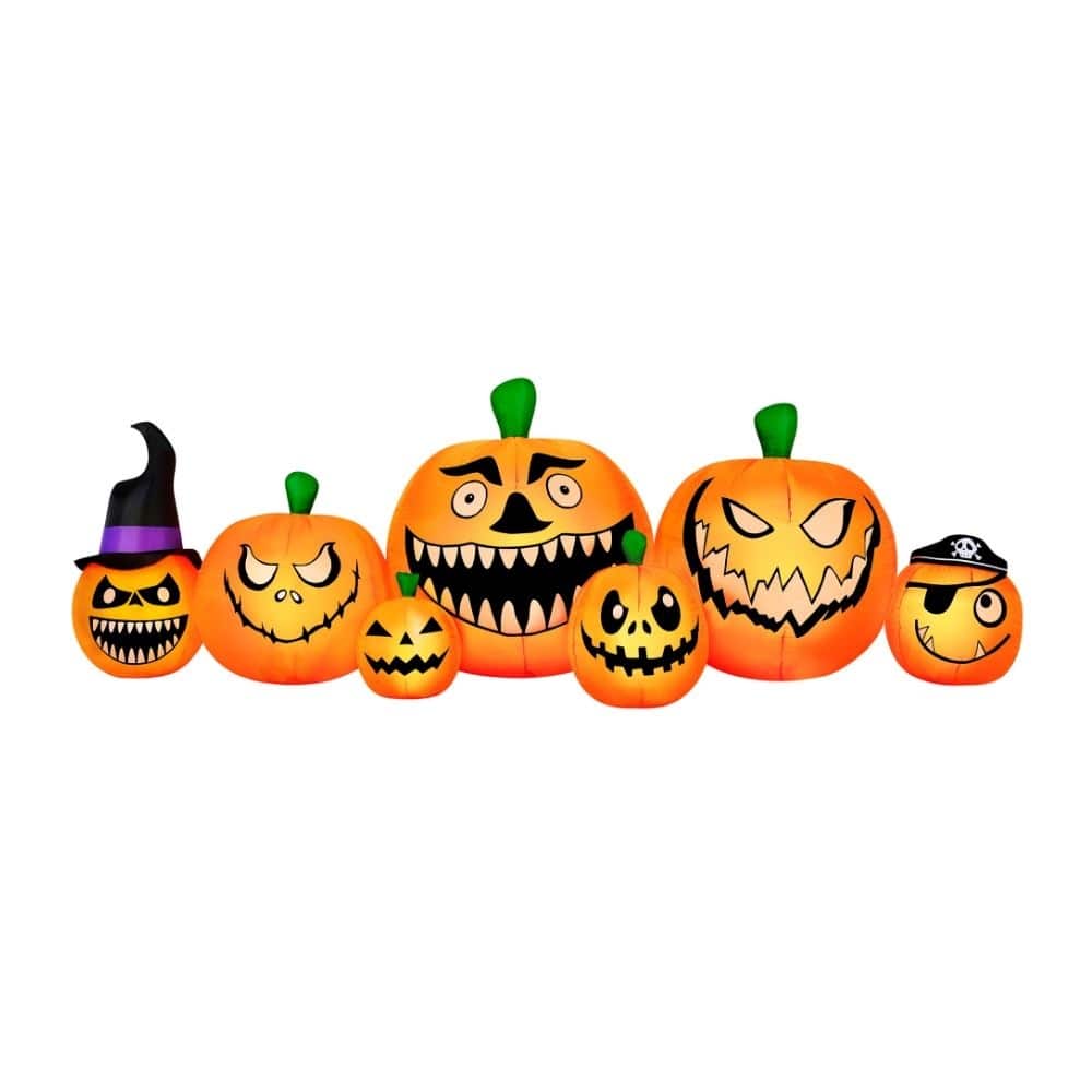 Novelty Lights Pumpkin Patch Halloween Inflatables, Pumpkin Yard Decor, 8.5 Feet