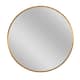 Neutypechic Modern Thin Frame Wall-Mounted Vanity Round Mirror