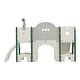 preview thumbnail 7 of 13, 9 in 1 Kids Slide Play Set Structure for Indoor-Outdoor Activity - 65.3''L x 68.9''W x 37.8''H