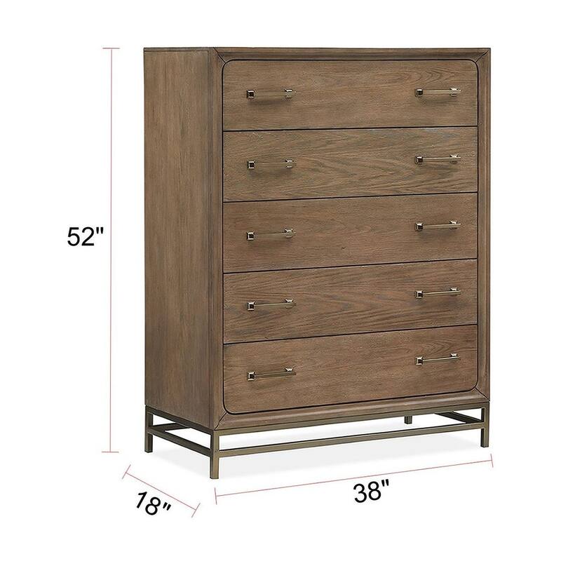 Magnussen Home Lindon Belgian Wheat and Coffee Bean Drawer Chest