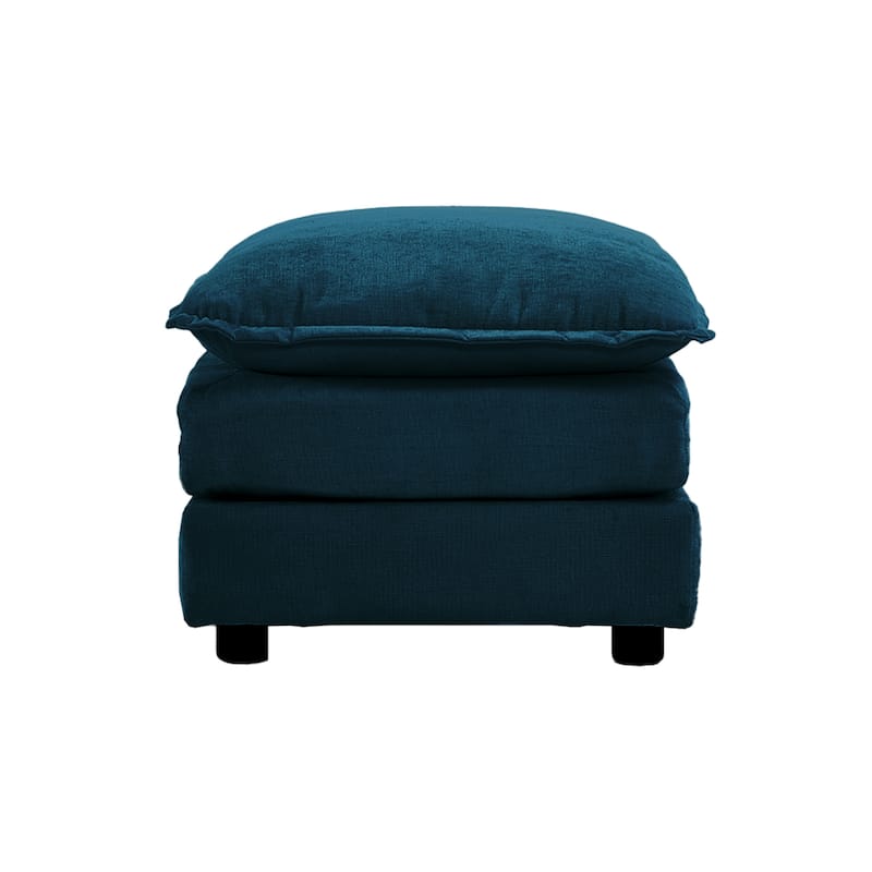 Chenille Fabric Ottomans Footrest to Combine with 2 Seater Sofa, 3 Seater Sofa and 4 Seater Sofa, Chenille