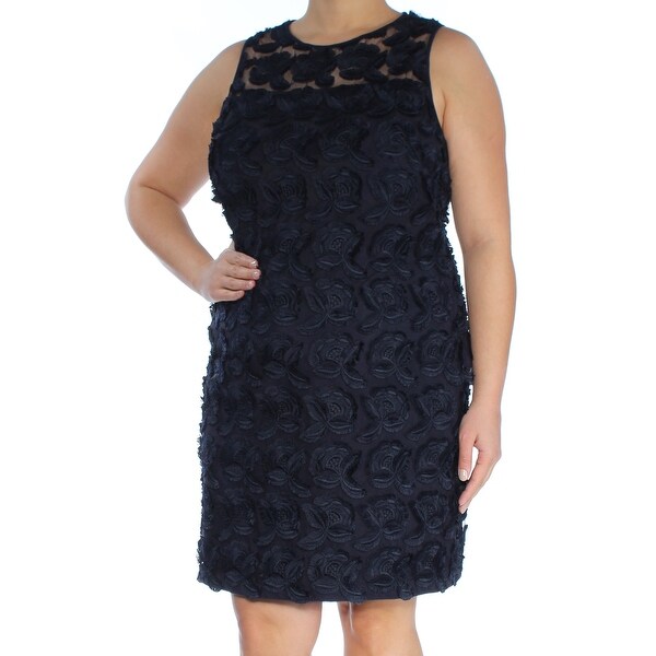 navy floral cocktail dress