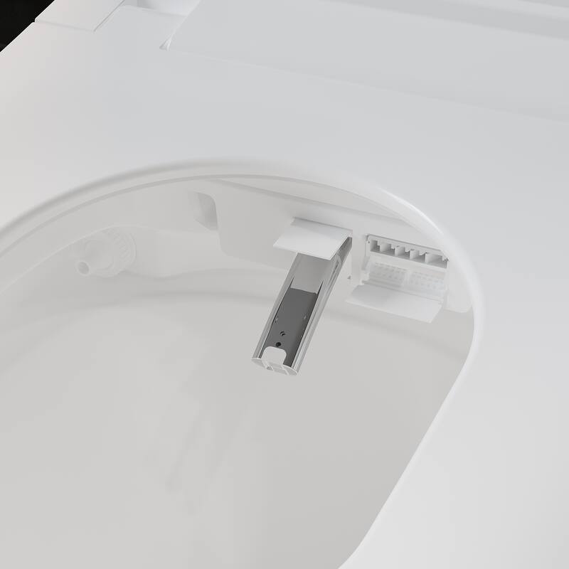 Luxury Smart Toilet with Tank, UV Sterilization, Heated Seat,Warm Air Dryer, Instant Heating Water, Night Light