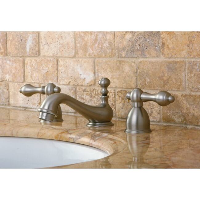 Kingston Brass Restoration 1.2 GPM Deck Mounted Widespread Bathroom