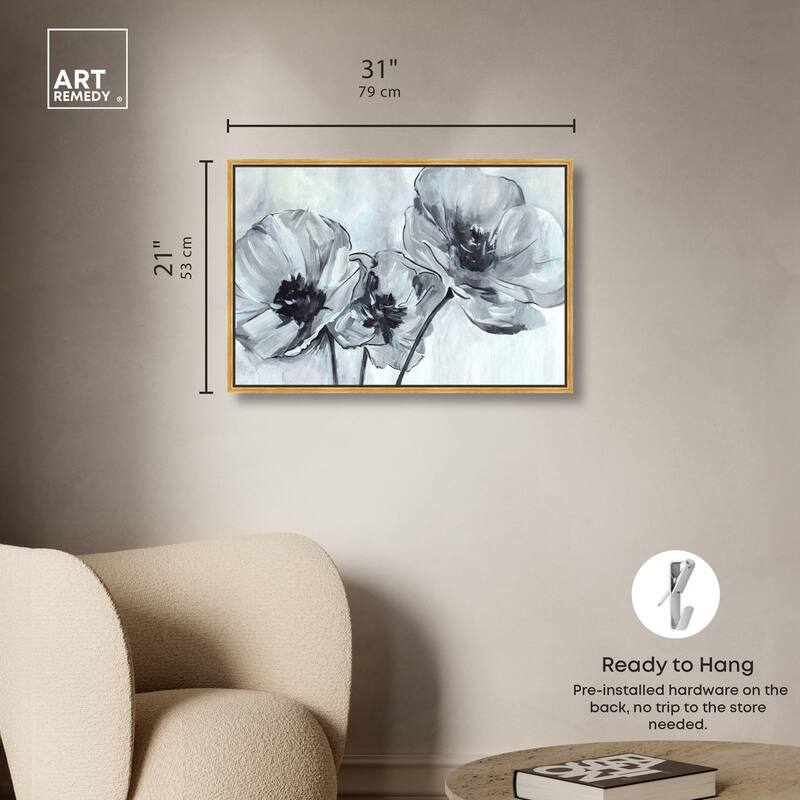 Flower Impressions Canvas by Art Remedy