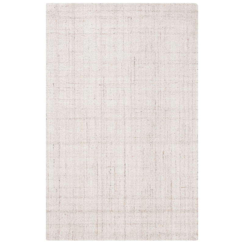 SAFAVIEH Handmade Abstract Nettie Modern Viscose Rug - 4' x 6' - Ivory/Beige