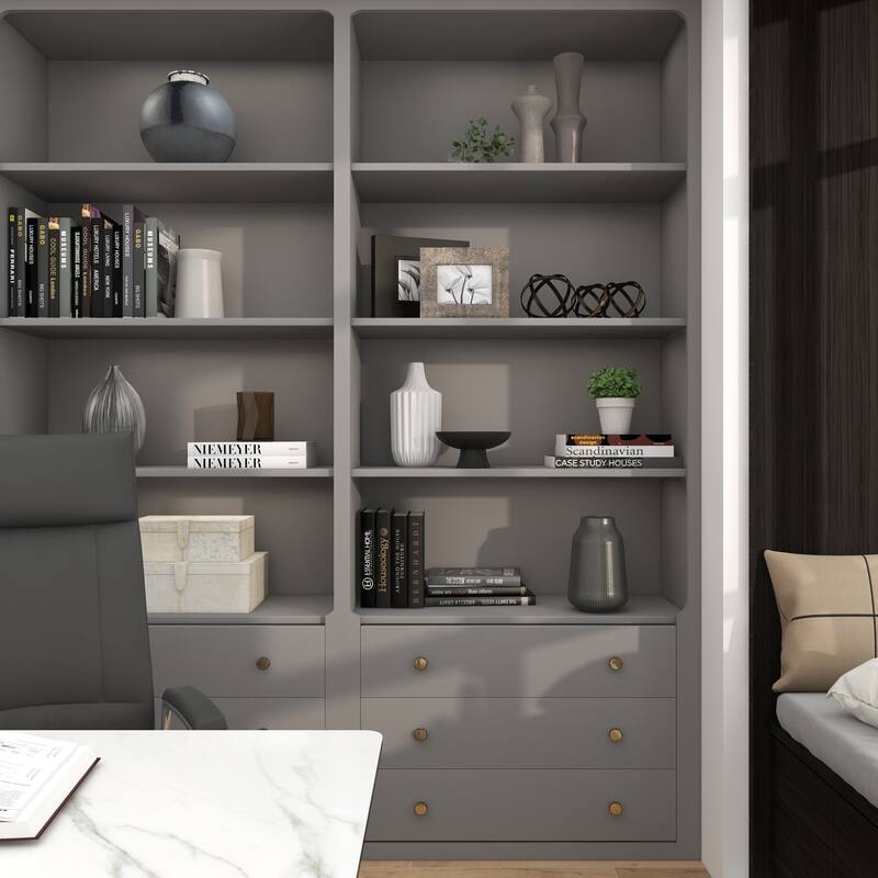 White Ceramic Fluted Decorative Vase