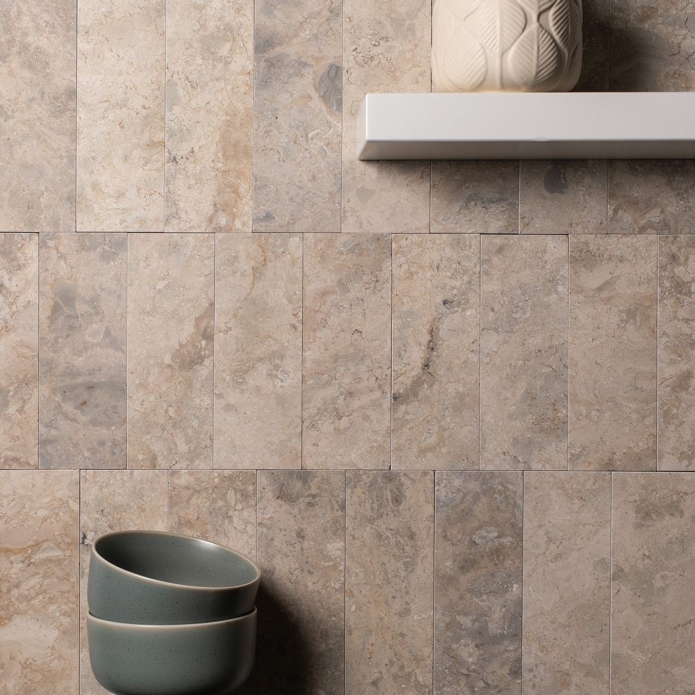 Rare Dunes Honed Marble Wall and Floor Tile