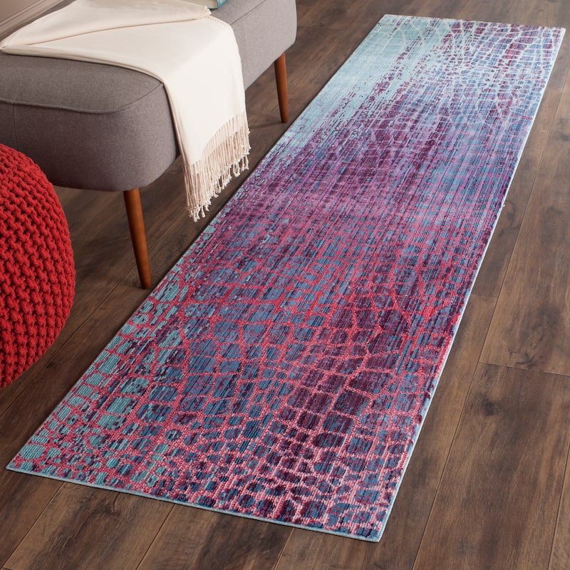 SAFAVIEH Valencia Nazila Distressed Vintage Boho Oriental Polyester Rug