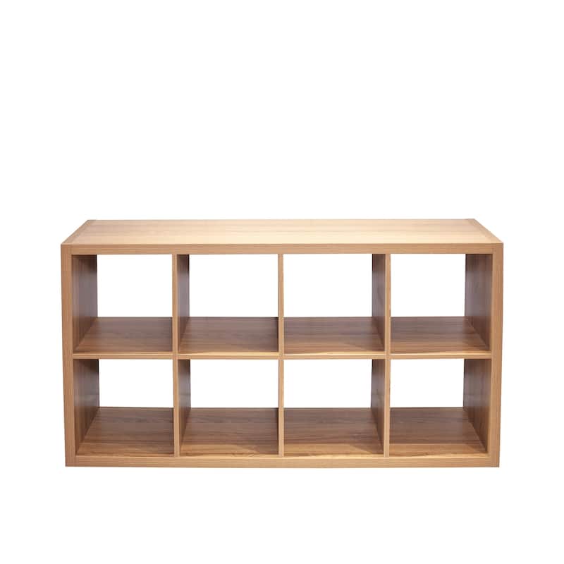 8 Cube Storage Shelf Organizer Bookshelf,Stackable,Vertical or Horizontal,with 4 Storage Boxes,for Home,Children's Room