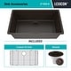 preview thumbnail 7 of 8, Lexicon Drop-In Quartz 32 Inch Single Bowl Kitchen Sink Kit - 32"x19"