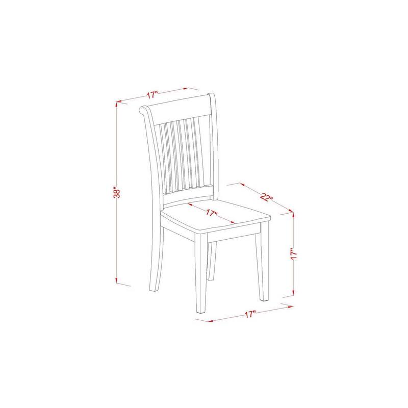 HomeStock 5-Piece Square Saddle Brown Finish Solid Wood Top Dining Table with 4 Chairs with Lattice Back