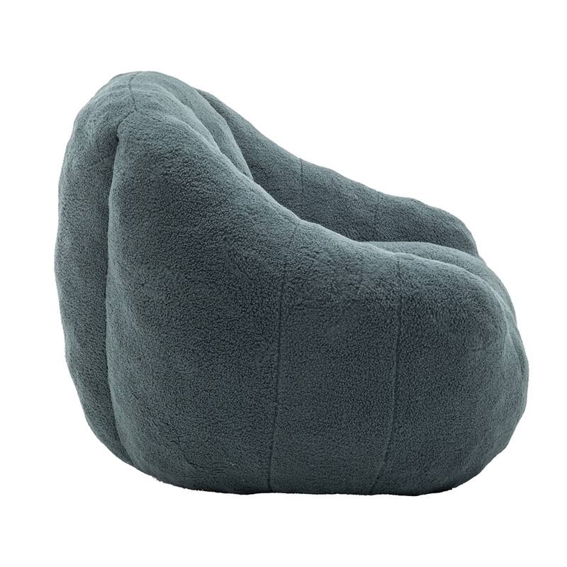 Fluffy and Lazy Teddy Fabric BeanBag Chairs with Memory Foam