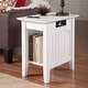 preview thumbnail 22 of 33, AFI Nantucket Chair Side Table with Built-in Charger