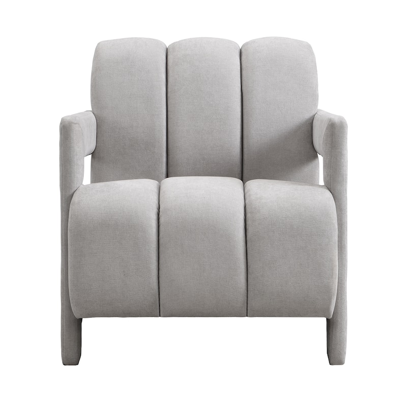 26.3'' Modern Minimalist Leisure Armchair, Armchair With L-Shaped Armrests And Polyester Fabric