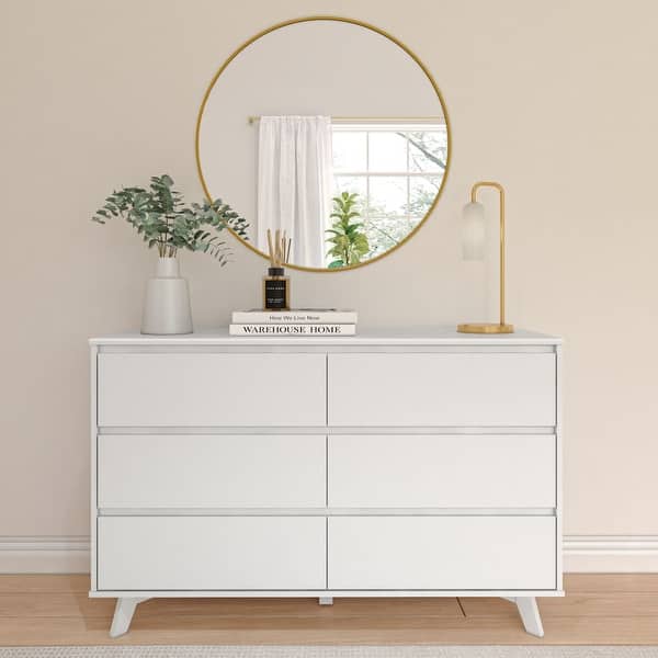 white and gold dresser wayfair Marisol White Dresser