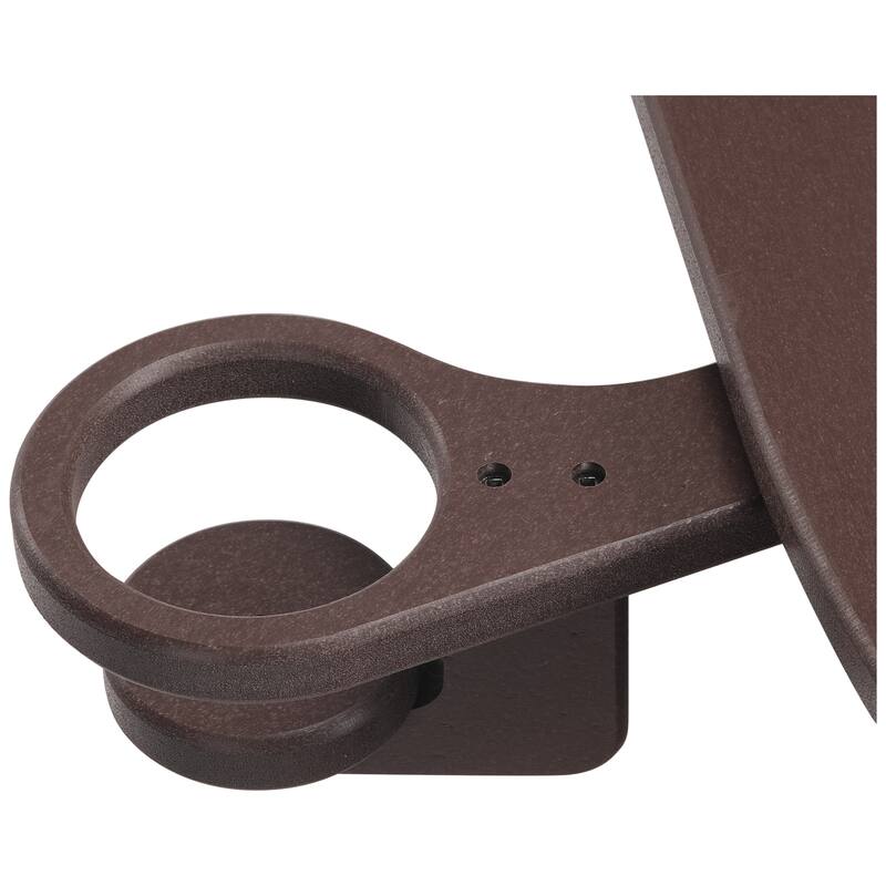 Brighton Outdoor 3-Piece Poly Reclining Chaise Set with Wheels & Cup Holder