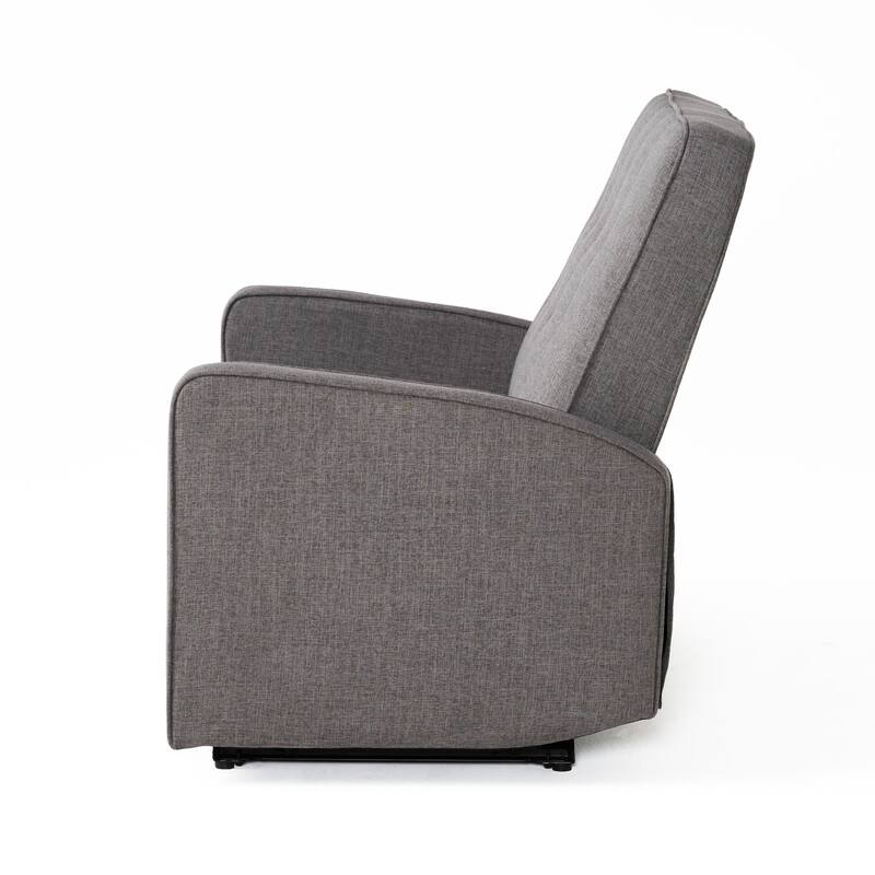47"Wide Manual Recliner Chair for Adults, Single Reclining Sofa Chair Fabric Upholstered Living Room Chair Modern Club Chair