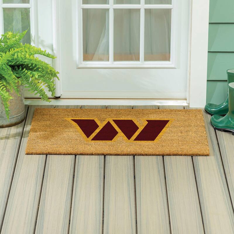 Washington Commanders Full Color Indoor/Outdoor Coir Mat - 36" x 24"