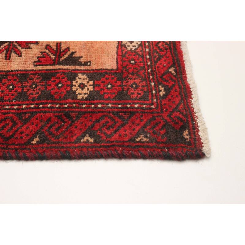 ECARPETGALLERY Hand-knotted Baluch Copper Wool Rug - 2'9 x 5'10